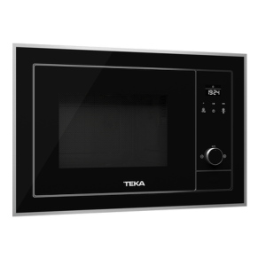 ​ميكرويف تيكا المدمج مع شواية زجاج أسود وإطار ستيل موديل ms 620 bis