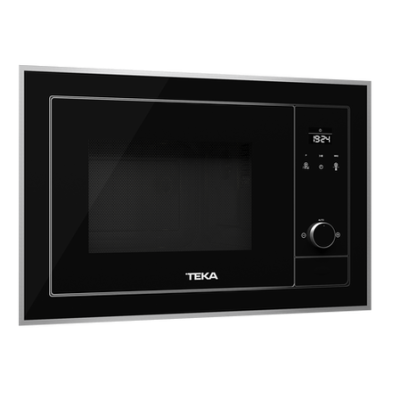 ​ميكرويف تيكا المدمج مع شواية زجاج أسود وإطار ستيل موديل ms 620 bis