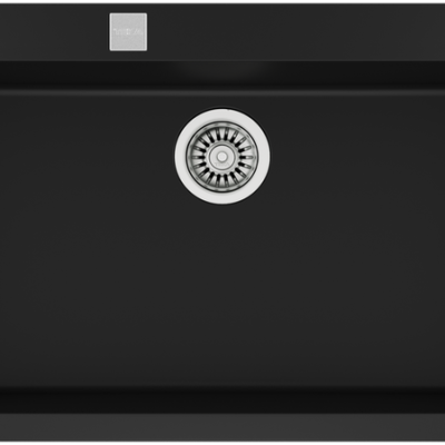 حوض مطبخ تيكا (teka) فورسكوير 72.40 أسود تيجرانيت.